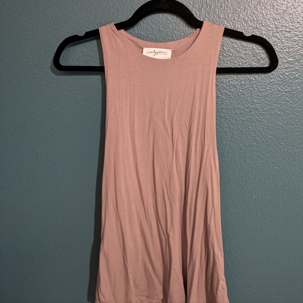 Carly Jean Los Angeles Eden tank mocha - size Large
